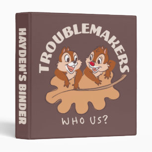 Chip & Dale Troublemakers 3 Ring Binder