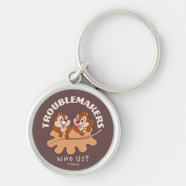 Chip & Dale Troublemakers Keychain (Front)