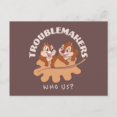 Chip &amp; Dale Troublemakers Postcard