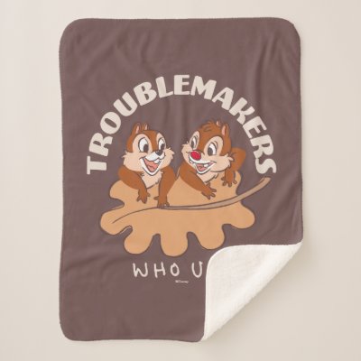 Chip &amp; Dale Troublemakers Sherpa Blanket