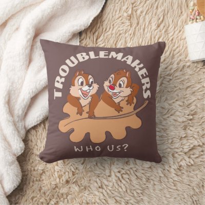 Chip &amp; Dale Troublemakers Throw Pillow