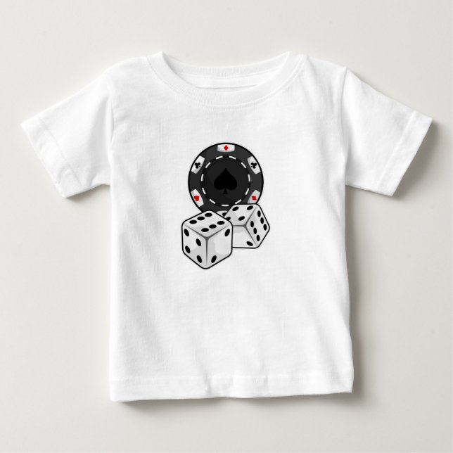 Chip & Dice for Poker Baby T-Shirt (Front)