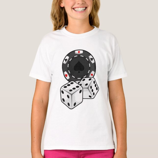 Chip & Dice for Poker T-Shirt (Front)