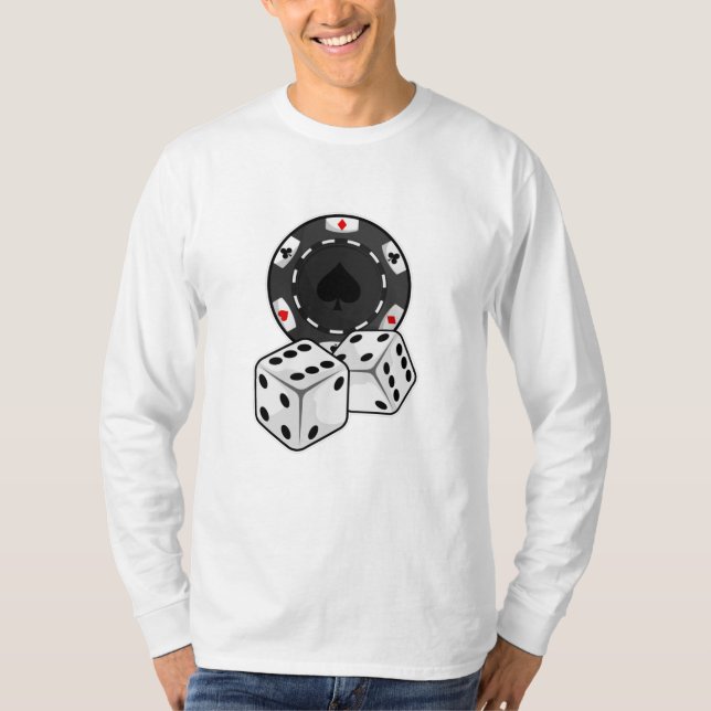Chip & Dice for Poker T-Shirt (Front)