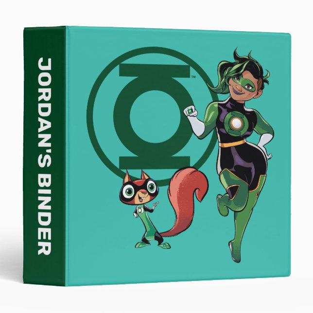 Chip & Green Lantern 3 Ring Binder (Front/Spine)