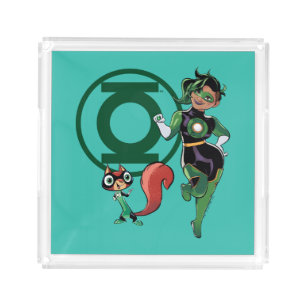 Chip & Green Lantern Acrylic Tray