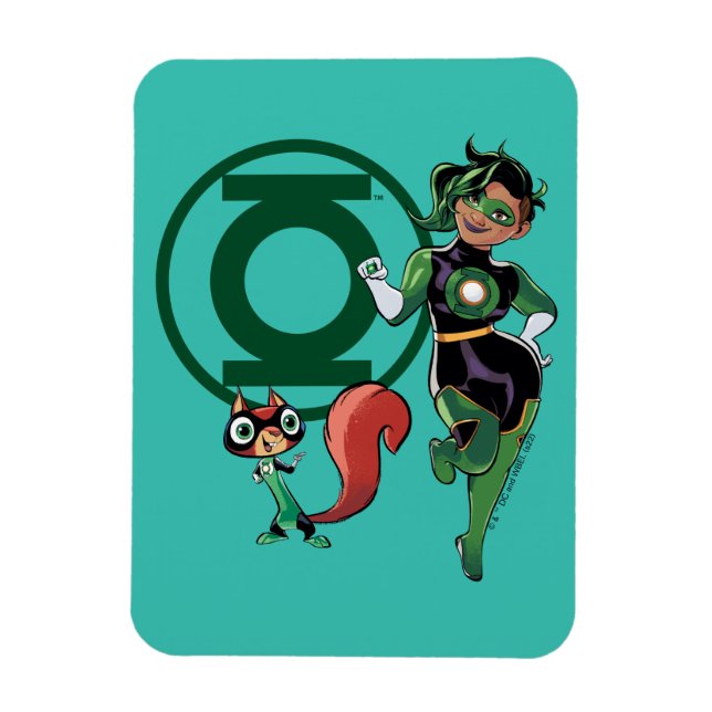 Chip & Green Lantern Magnet (Vertical)