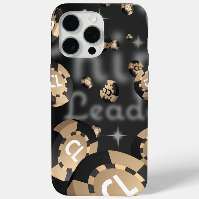 Chip Leader Falling Chips phonecase Case-Mate iPhone Case (Back)