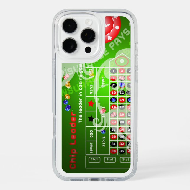 Chip Leader Roulette Speck iPhone Case (Front)