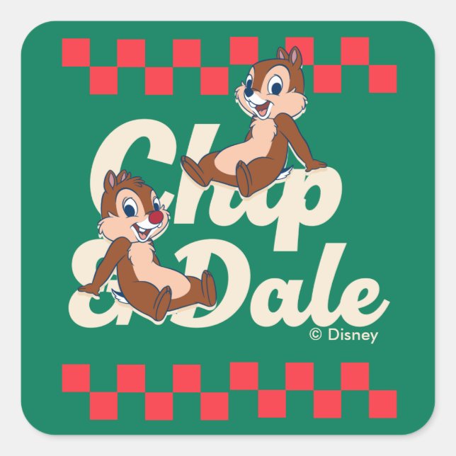 Chip 'n Dale Deli Fun Square Sticker (Front)