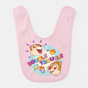 Chip 'n Dale Double Trouble Baby Bib
