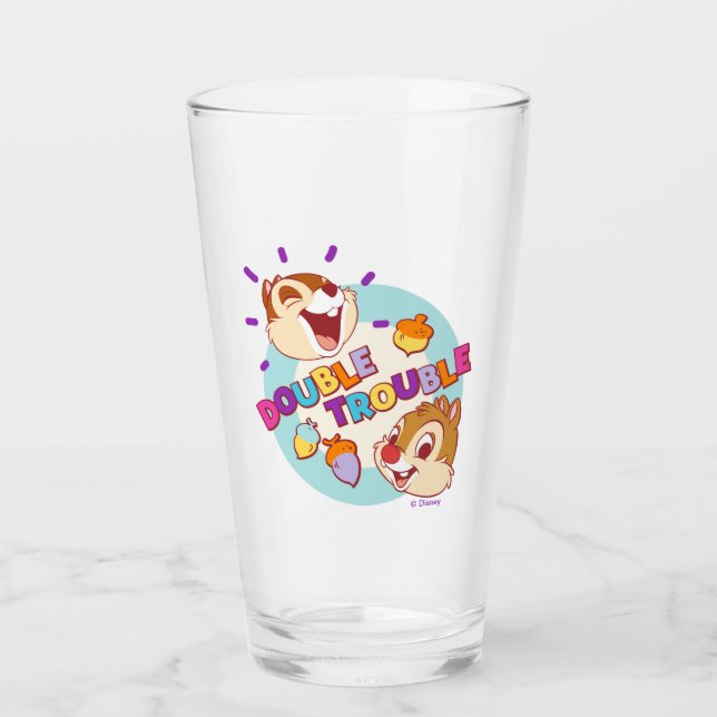 Chip 'n Dale Double Trouble Glass (Front)