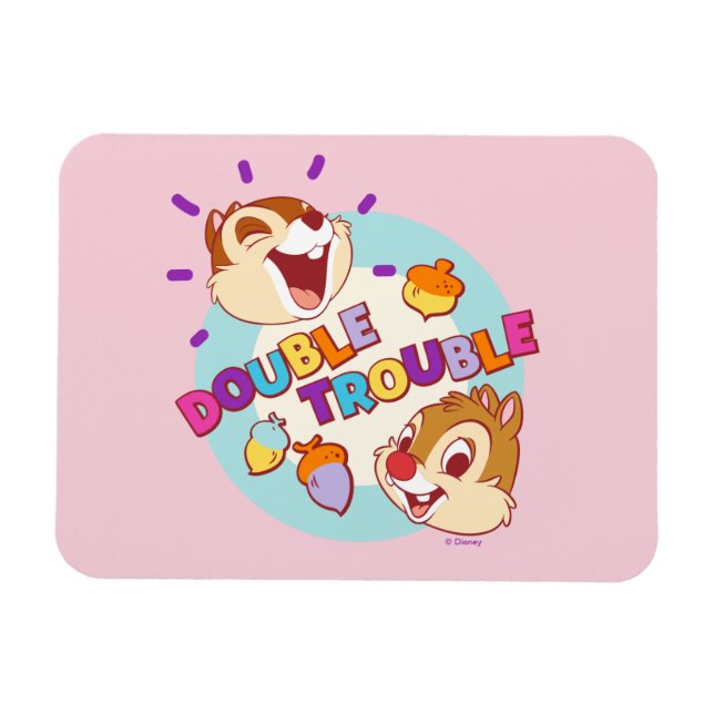 Chip 'n Dale Double Trouble Magnet (Horizontal)
