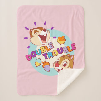 Chip 'n Dale Double Trouble Sherpa Blanket