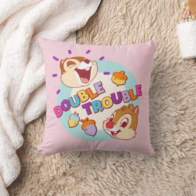 Chip 'n Dale Double Trouble Throw Pillow (Blanket)