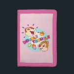 Chip 'n Dale Double Trouble Trifold Wallet<br><div class="desc">Get ready for double the mischief with this playful Chip 'n Dale design! The two mischievous chipmunks, each clutching a golden acorn, are framed by bold, retro lettering. This vibrant image, bursting with classic Disney charm, is perfect for customizing a variety of Zazzle products. Imagine this nostalgic scene on a...</div>