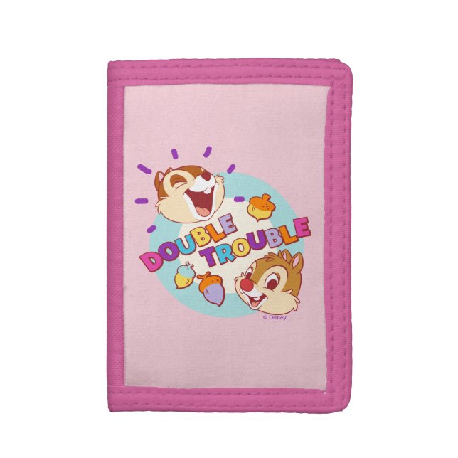 Chip 'n Dale Double Trouble Trifold Wallet (Front Vertical)