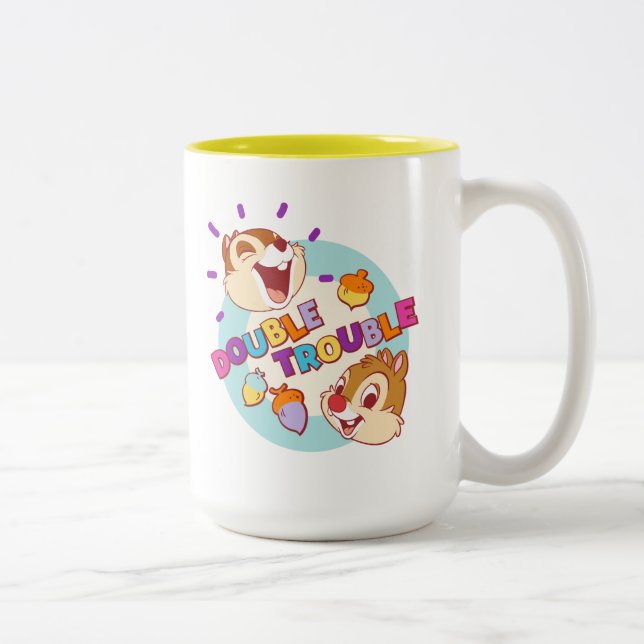 Chip 'n Dale Double Trouble Two-Tone Coffee Mug (Right)