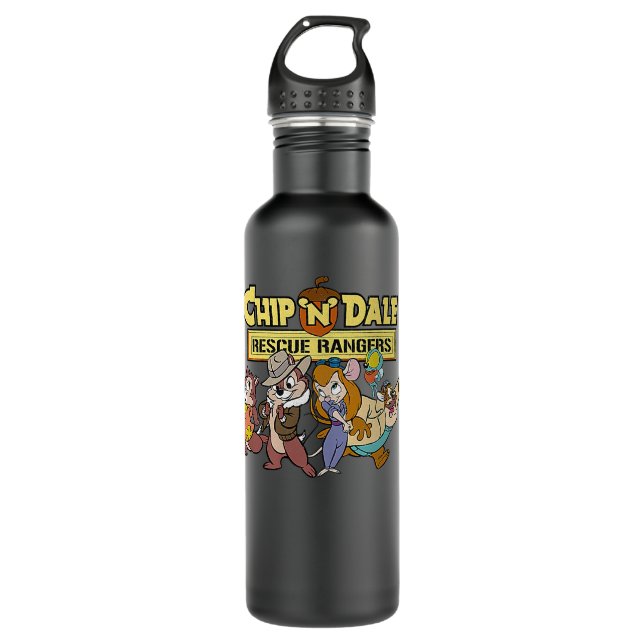 Chip N Dale Goofy Group Rescue Stainless Steel Water Bottle (Front)