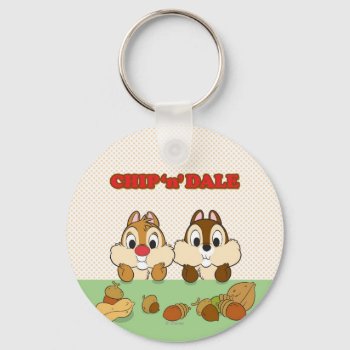 Chip 'n' Dale Keychain by OtherDisneyBrands at Zazzle