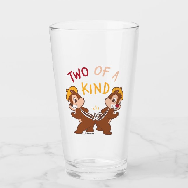 Chip 'n Dale Two of a Kind Glass (Front)