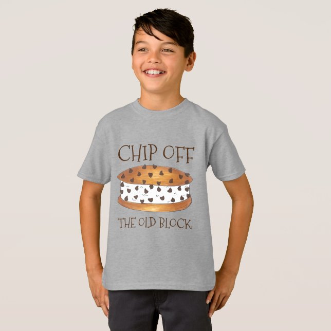 Chip off the Old Block Chipwich Ice Cream Sandwich T-Shirt (Front Full)