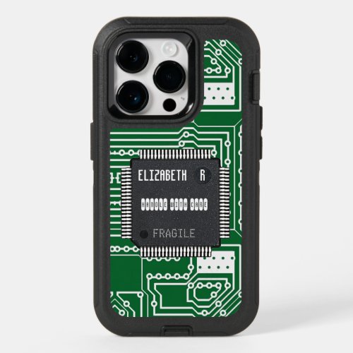 Chip On Printed Circuit Board With Your Name OtterBox iPhone 14 Pro Case