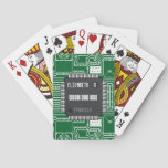 Chip On Printed Circuit Board With Your Name Poker Cards