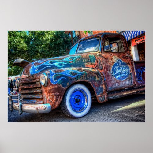 Chip  Rustys Paint Shop Rat Chevy Poster