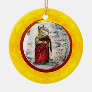 CHIP THE MONK CERAMIC ORNAMENT