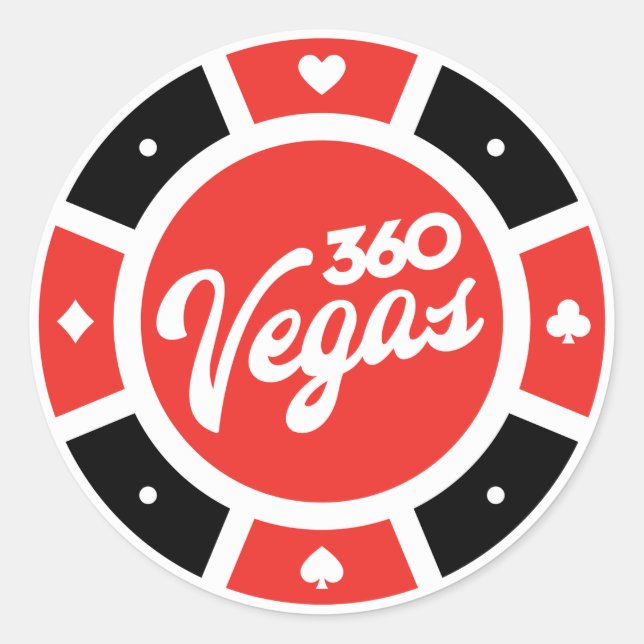 Chip Throwback Logo Classic Round Sticker (Front)