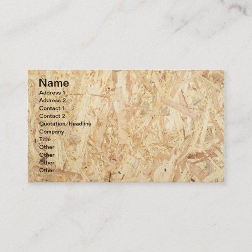 Chipboard surface business card template