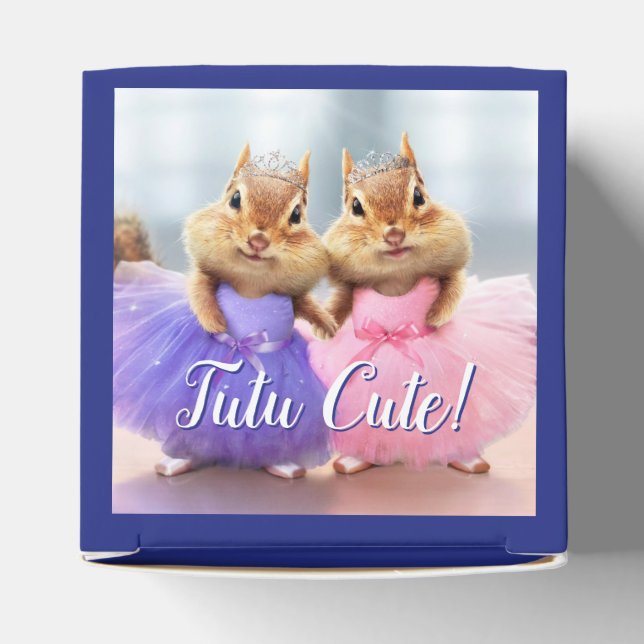 Chipmunk Ballerina Duo Favor Boxes (Top)