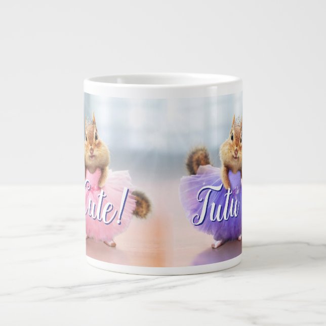 Chipmunk Ballerina Duo Giant Coffee Mug (Front)