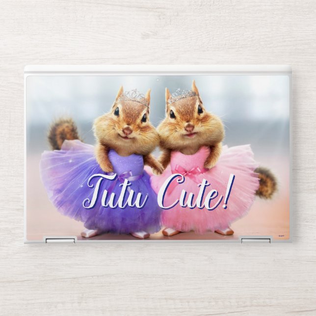 Chipmunk Ballerina Duo HP Laptop Skin (Front)