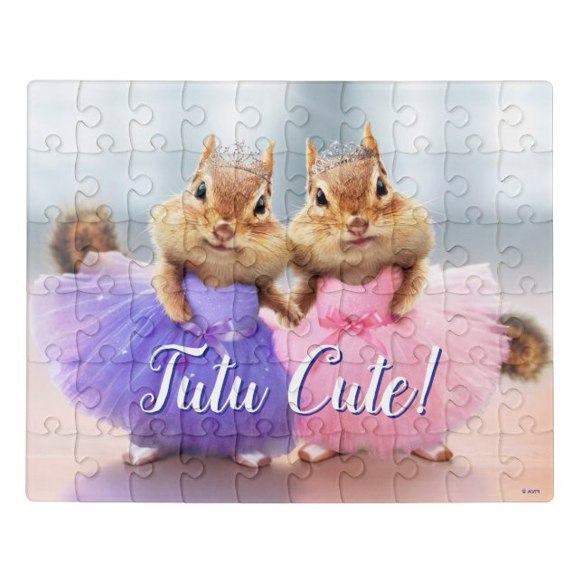 Chipmunk Ballerina Duo Jigsaw Puzzle (Puzzle Horizontal)
