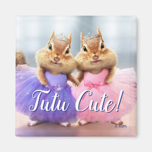 Chipmunk Ballerina Duo Magnet