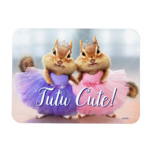 Chipmunk Ballerina Duo Magnet