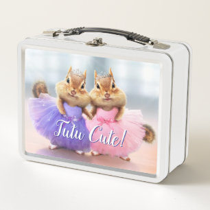 Chipmunk Ballerina Duo Metal Lunch Box