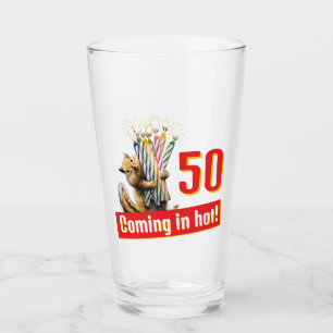 Chipmunk Birthday Candles Glass