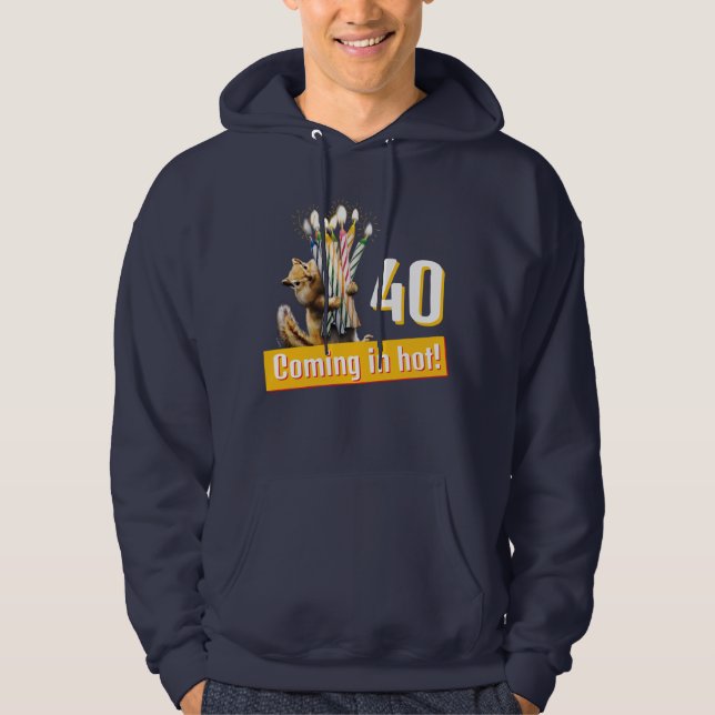 Chipmunk Birthday Candles Hoodie (Front)