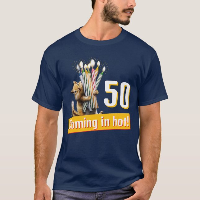 Chipmunk Birthday Candles T-Shirt (Front)