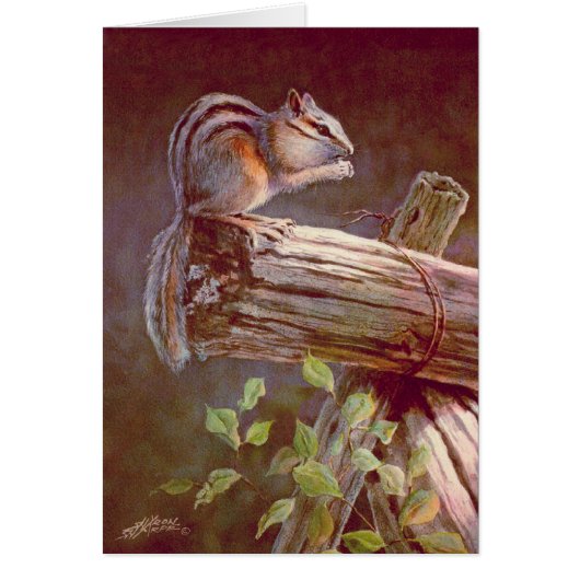 CHIPMUNK by SHARON SHARPE Cards (Front)