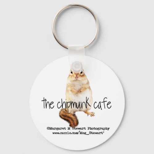 Chipmunk Cafe Logo Keychain