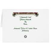 "Chipmunk Cart" Faerie Card (Back Horizontal)