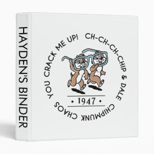 Chipmunk Chaos Crew 3 Ring Binder