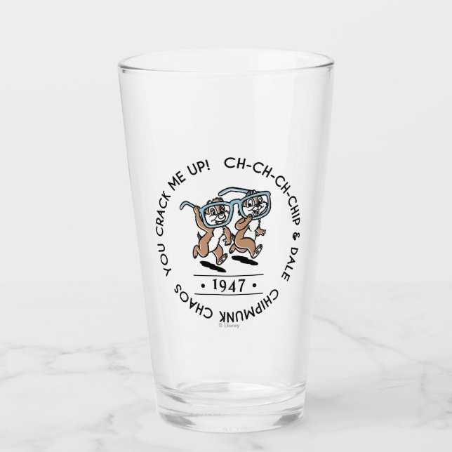 Chipmunk Chaos Crew Glass (Front)