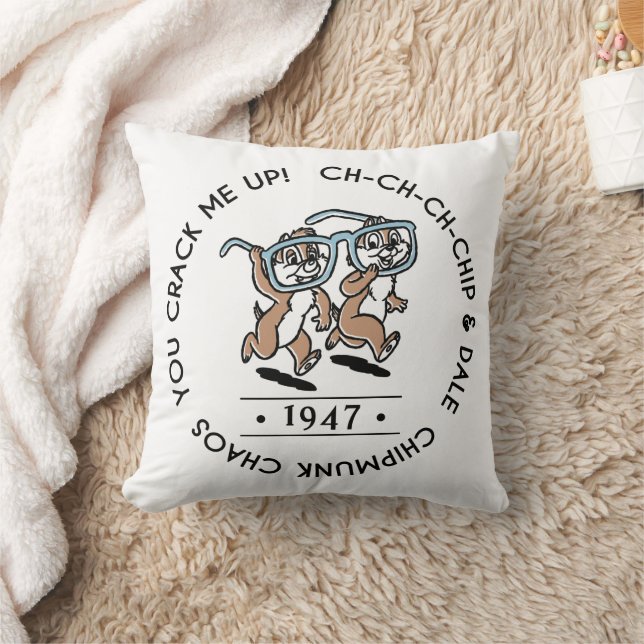 Chipmunk Chaos Crew Throw Pillow (Blanket)
