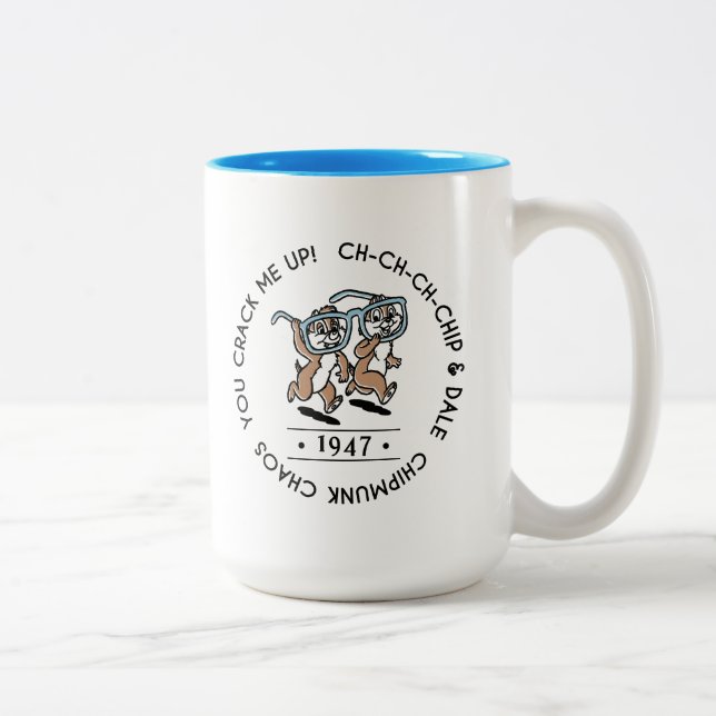 Chipmunk Chaos Crew Two-Tone Coffee Mug (Right)