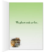 Chipmunk Earth Day Cards (Inside (Right))